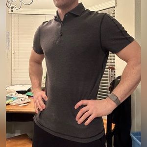 Lululemon large smoke grey polo